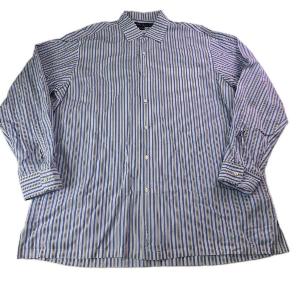 Ralph Lauren Purple Label Shirt Mens XL Purple Stripe 100% Cotton Made Italy